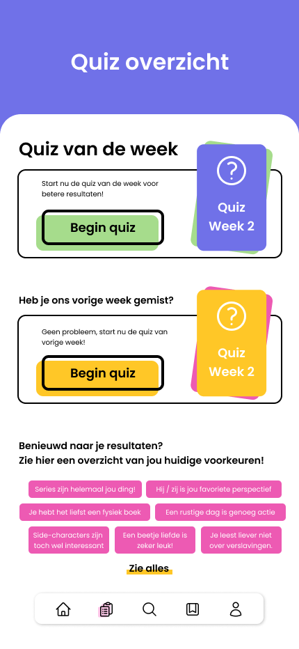 screenshot van een quizvraag